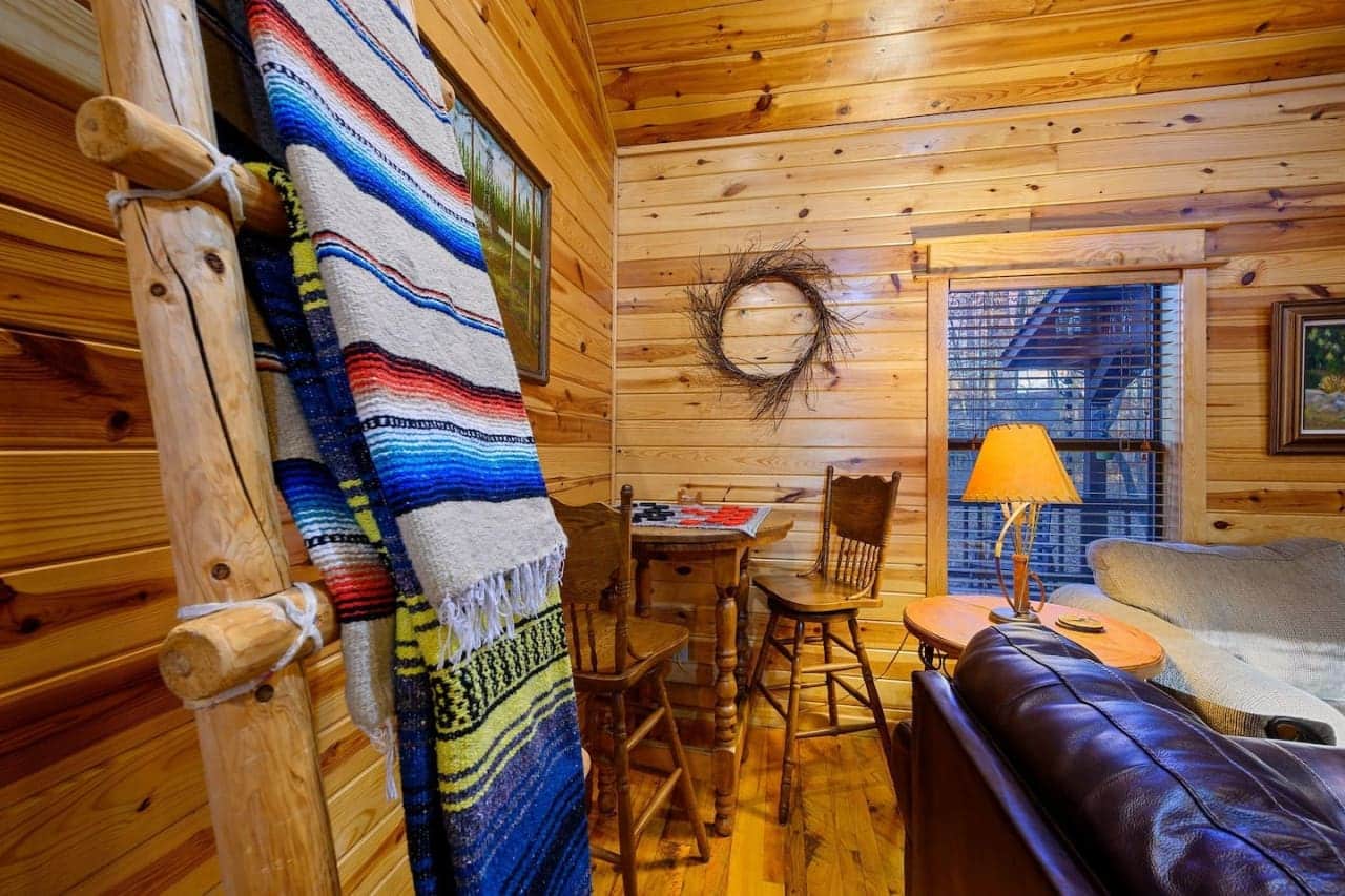 Discover comfort and tranquility within these cabin walls