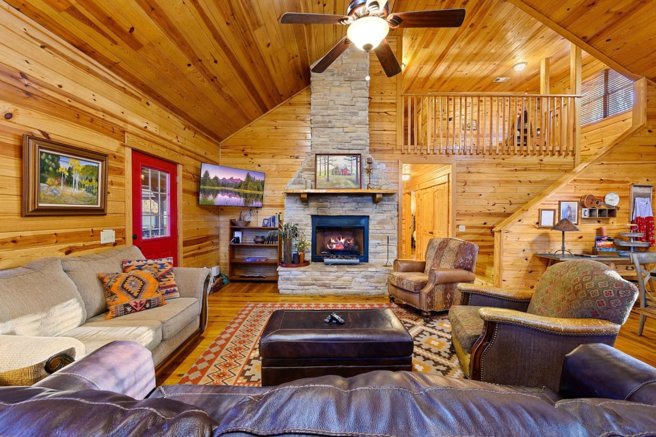 Unwind, recharge, and connect in the comfort of our cozy living space.
