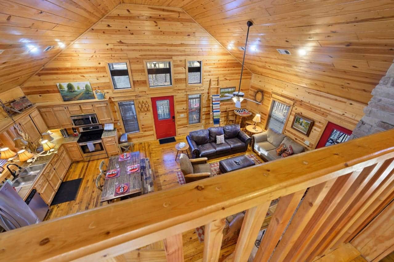Where the upstairs vista captures the essence of tranquility.