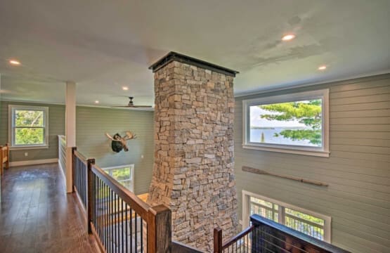 Majestic Masonry: Where the Chimney Towers, a Symbol of Hearth and Home.