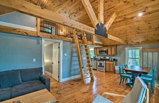 Ascending Ambiance: Where Each Step on the Wooden Ladder Leads to Elevated Comfort.