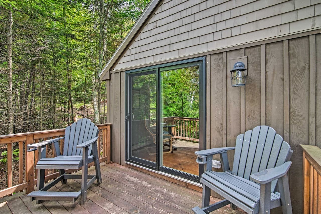 Modern Outlook: Where Grey Wooden Chairs Offer a Stylish Perch with a View