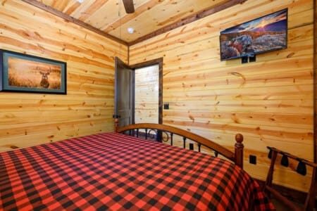 Inviting warmth beyond this open door