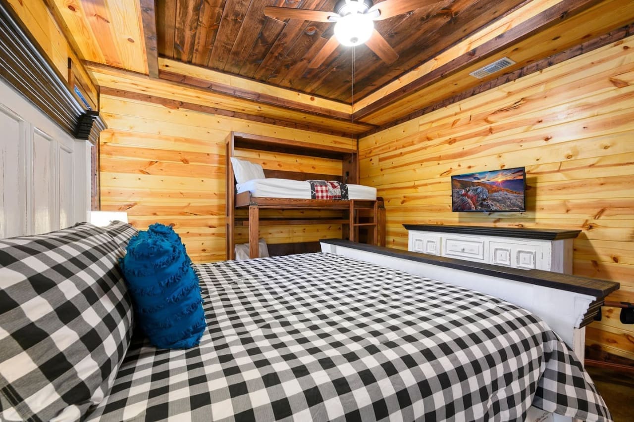 Embracing the beauty of cabin life from our bedroom retreat