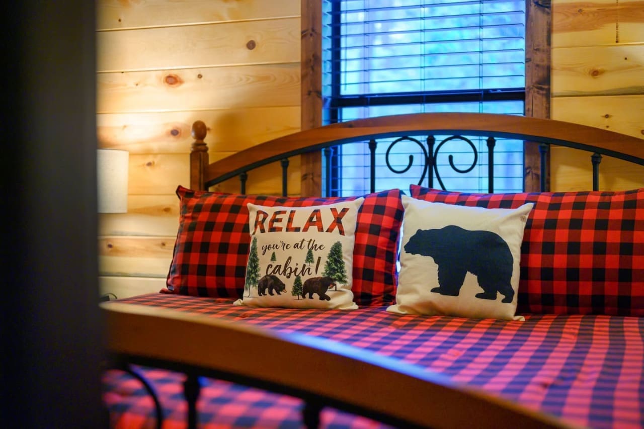 A window to tranquility in our cabin sanctuary