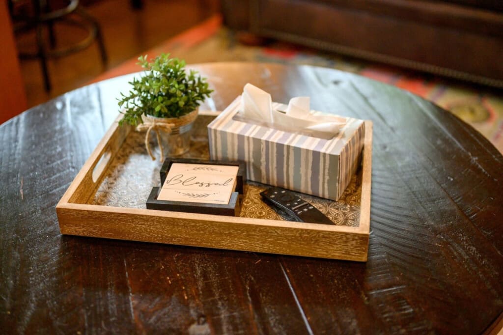 Simplicity speaks volumes in our table setting