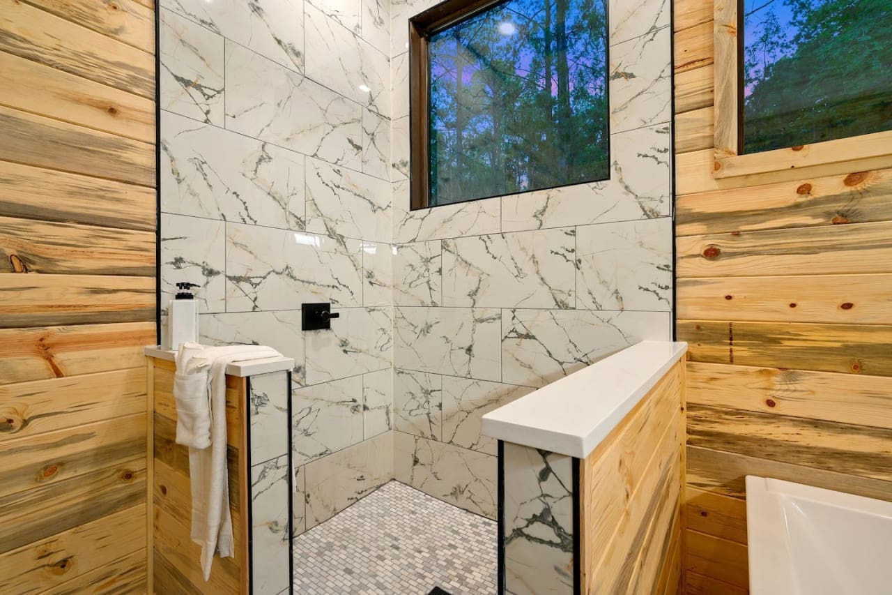 Simplicity meets style with our pristine white tiles, creating a serene bathroom retreat.