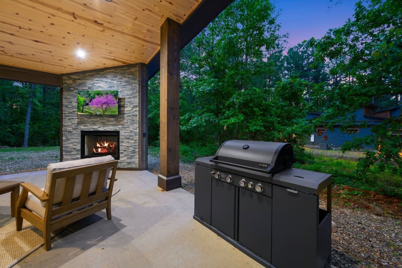 Sizzling delights under open skies: our outdoor grill.