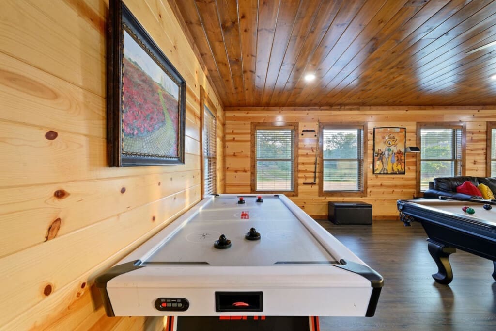 From quick matches to heated tournaments, our hockey table adds fun to your cabin retreat.