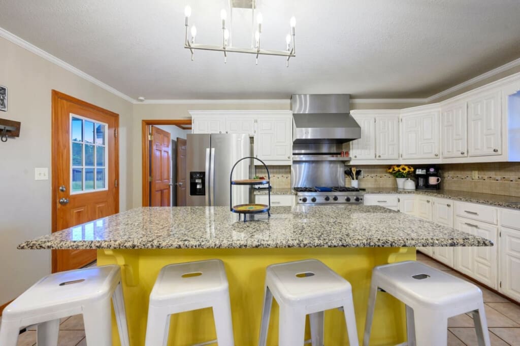 Grab a stool, relax, and enjoy the perfect spot by the counter for meals and conversations.