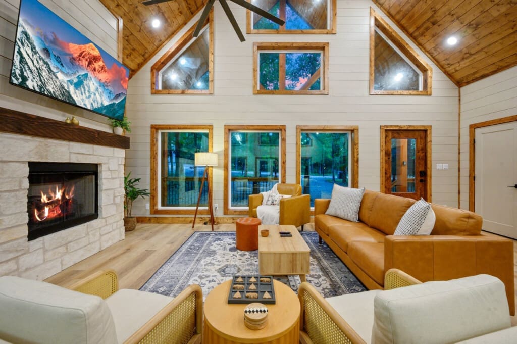 Transform your space into a haven of relaxation with the warmth and charm of our living room.