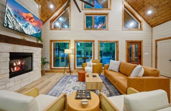 Transform your space into a haven of relaxation with the warmth and charm of our living room.