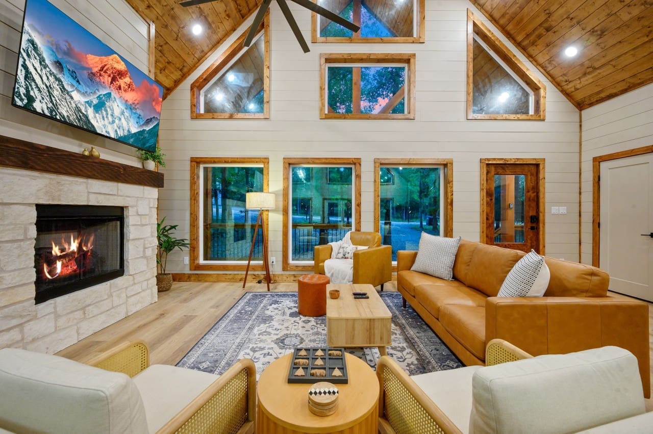 Transform your space into a haven of relaxation with the warmth and charm of our living room.