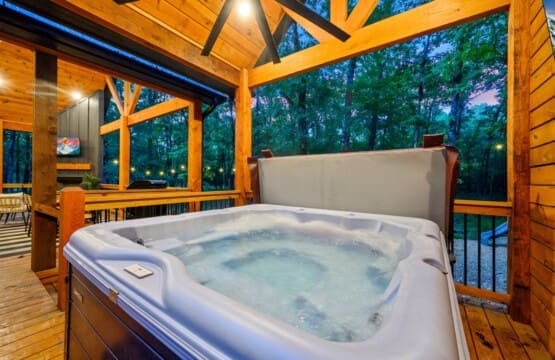 Experience pure bliss with the warm, bubbling waters of our hot tub—where every soak is a slice of paradise.