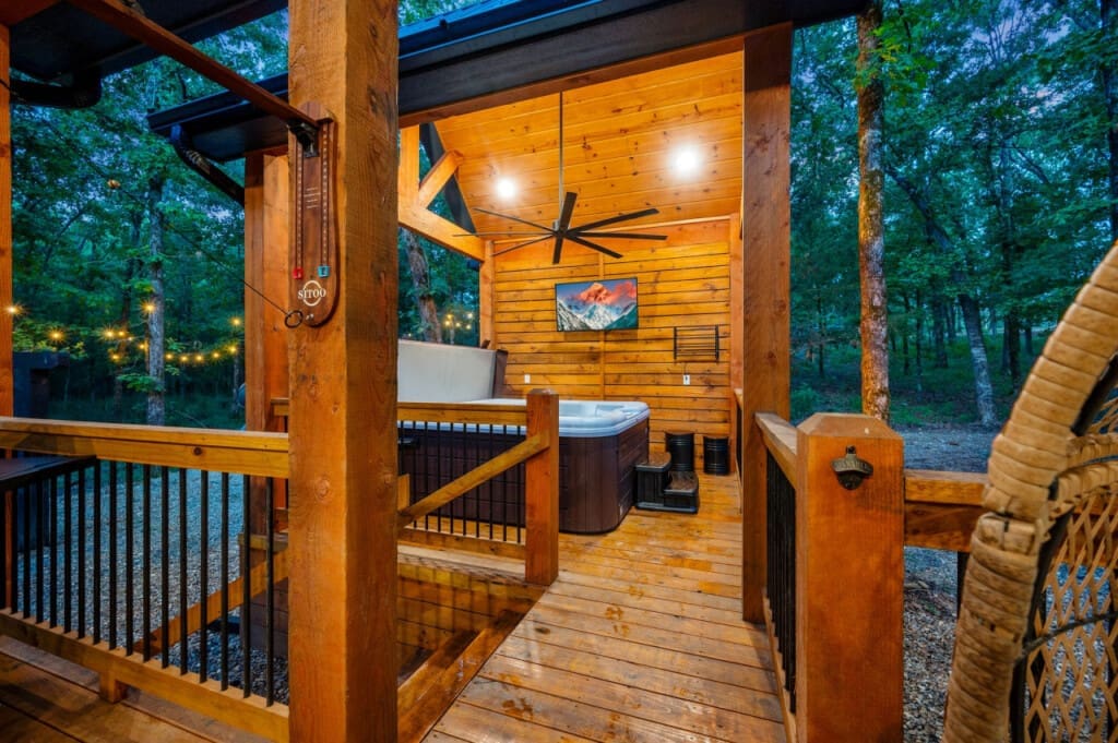 Transform your evenings into a tranquil escape with the inviting warmth of our hot tub.