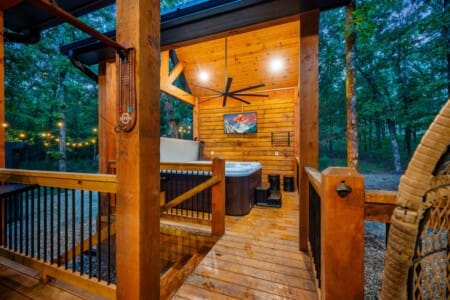 Transform your evenings into a tranquil escape with the inviting warmth of our hot tub.