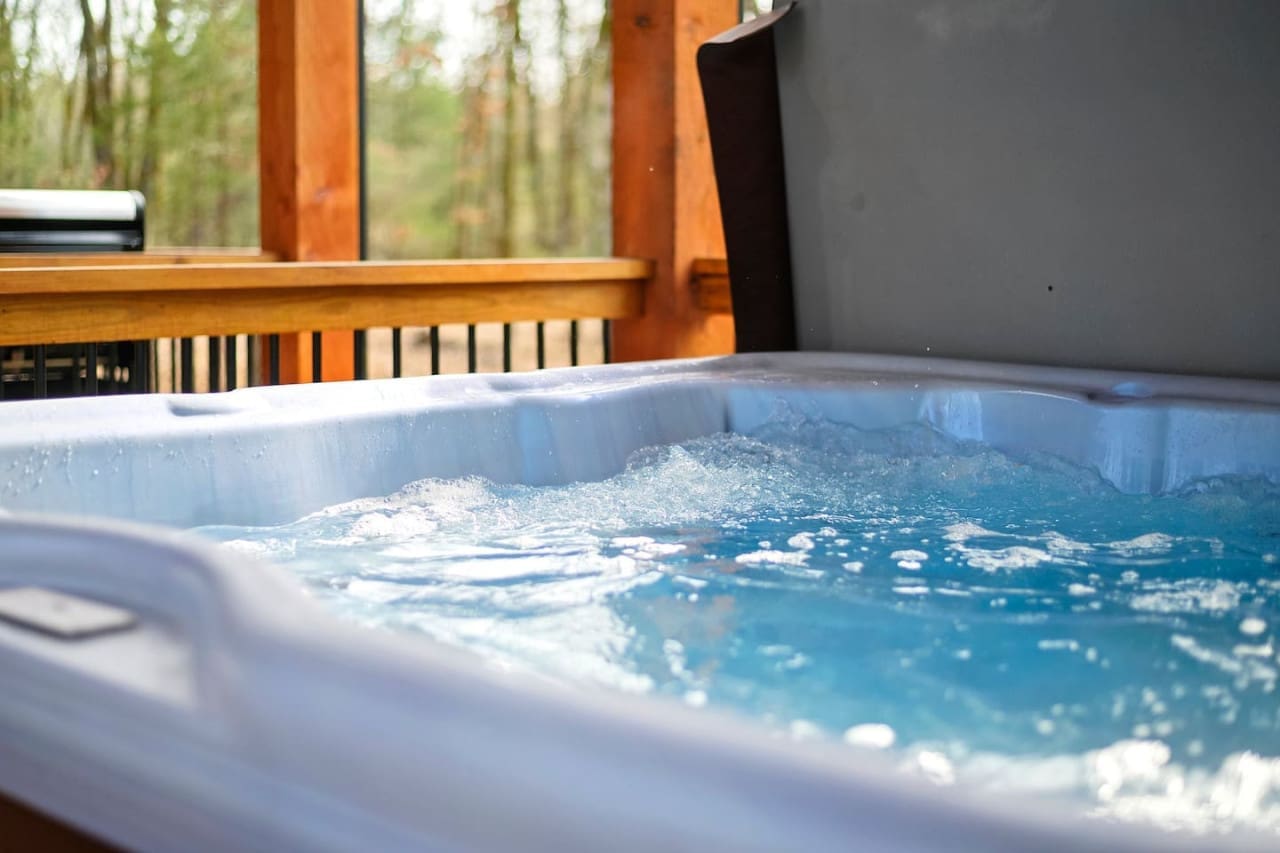 Enjoy the ultimate in relaxation and indulgence with our hot tub—your private oasis of warmth and calm.