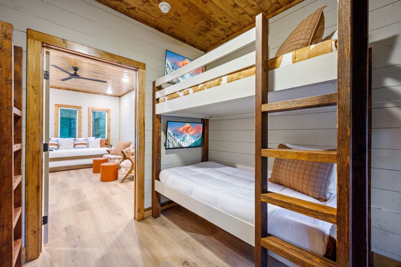 Create a playful and cozy retreat with our bunk bed, where dreams and adventures come to life.