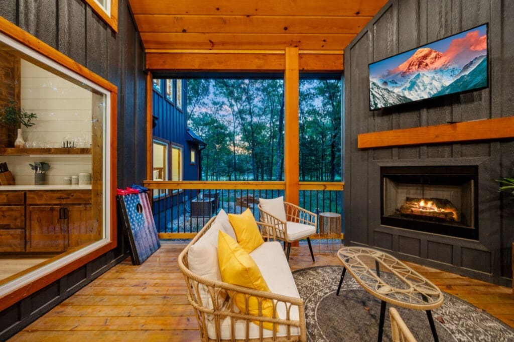 Where warmth meets excitement—our lounge combines the glow of the fireplace with the thrill of great entertainment.