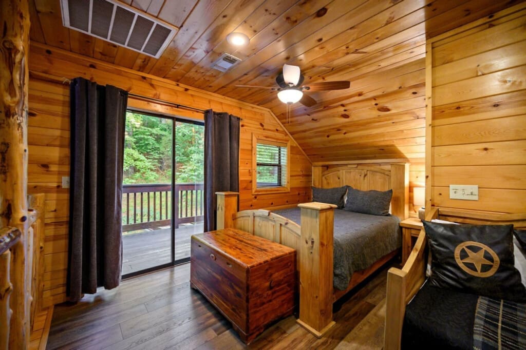From sunrise coffee to sunset views, our bedroom and porch combo invites you to embrace the beauty of nature.