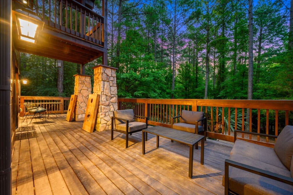 Embrace the freedom of open-air living on our expansive porch—a place where the outdoors feels like home.
