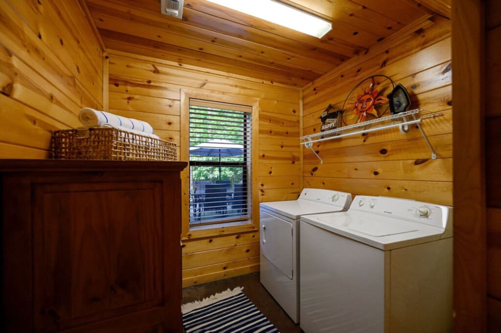 Turn laundry day into a breeze with our modern and functional space.
