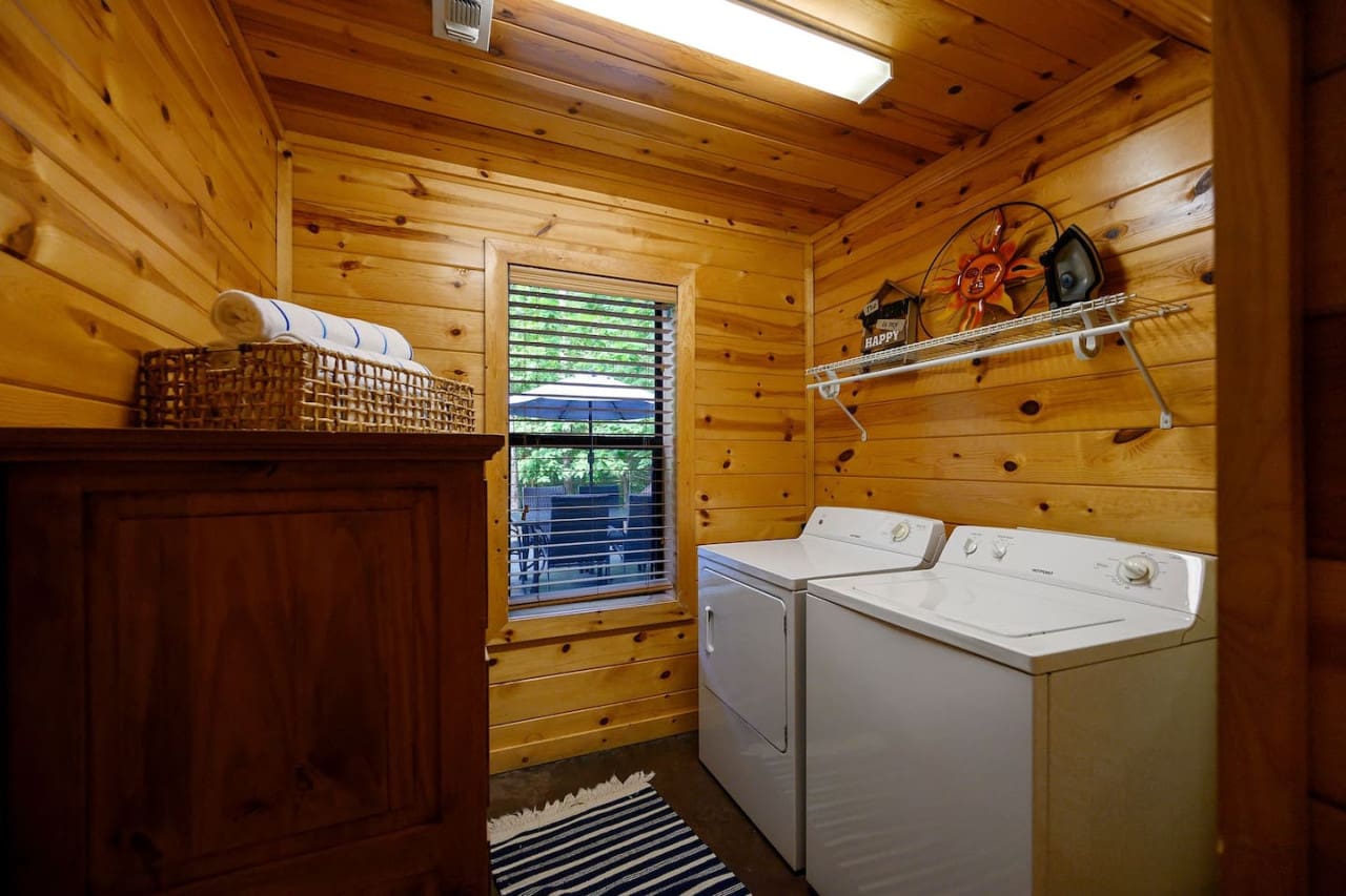 Turn laundry day into a breeze with our modern and functional space.