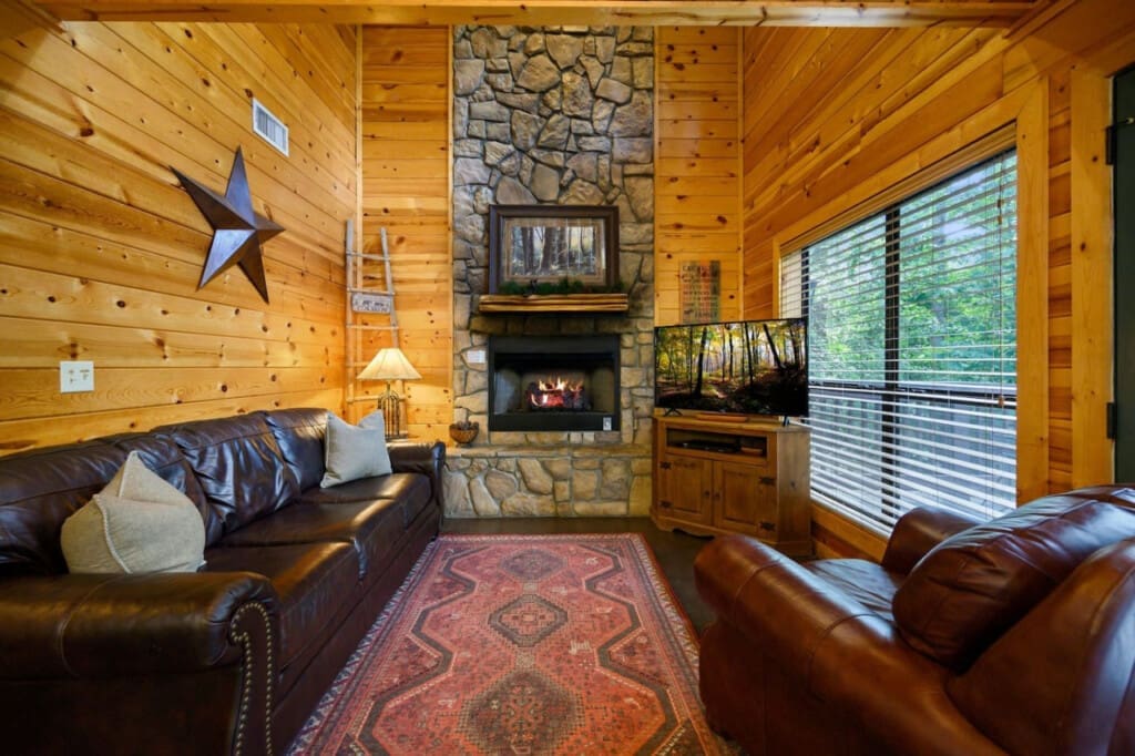 From movie nights to quiet evenings, our living room is the perfect retreat.