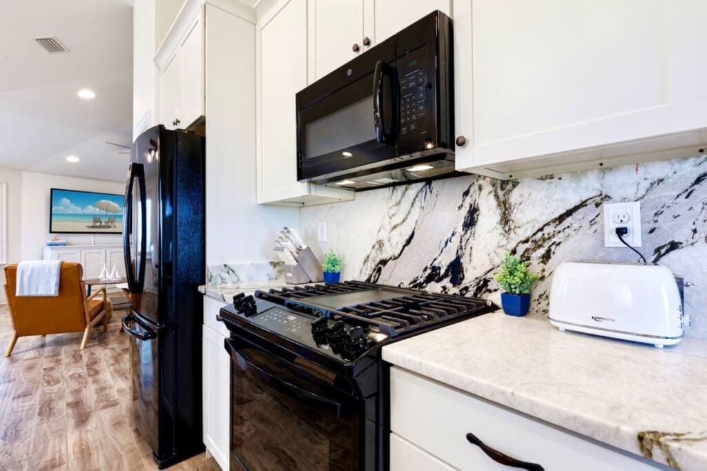Versatile Design: Complement any kitchen style with our durable black appliances.