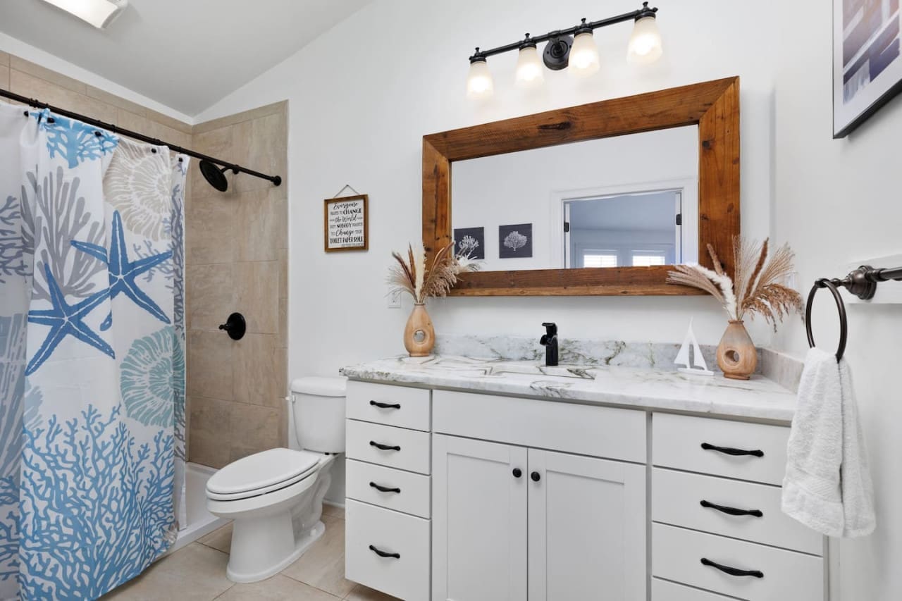 Private Haven: Find solace and peace in our serene bedroom.