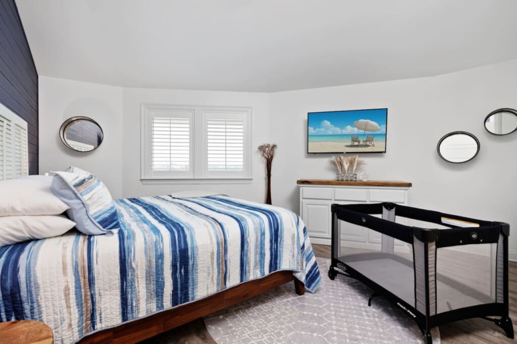 Private Haven: Find solace and peace in our serene bedroom.