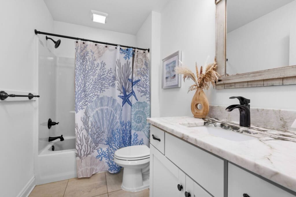 Personal Oasis: Indulge in privacy and comfort in our soothing bathroom.