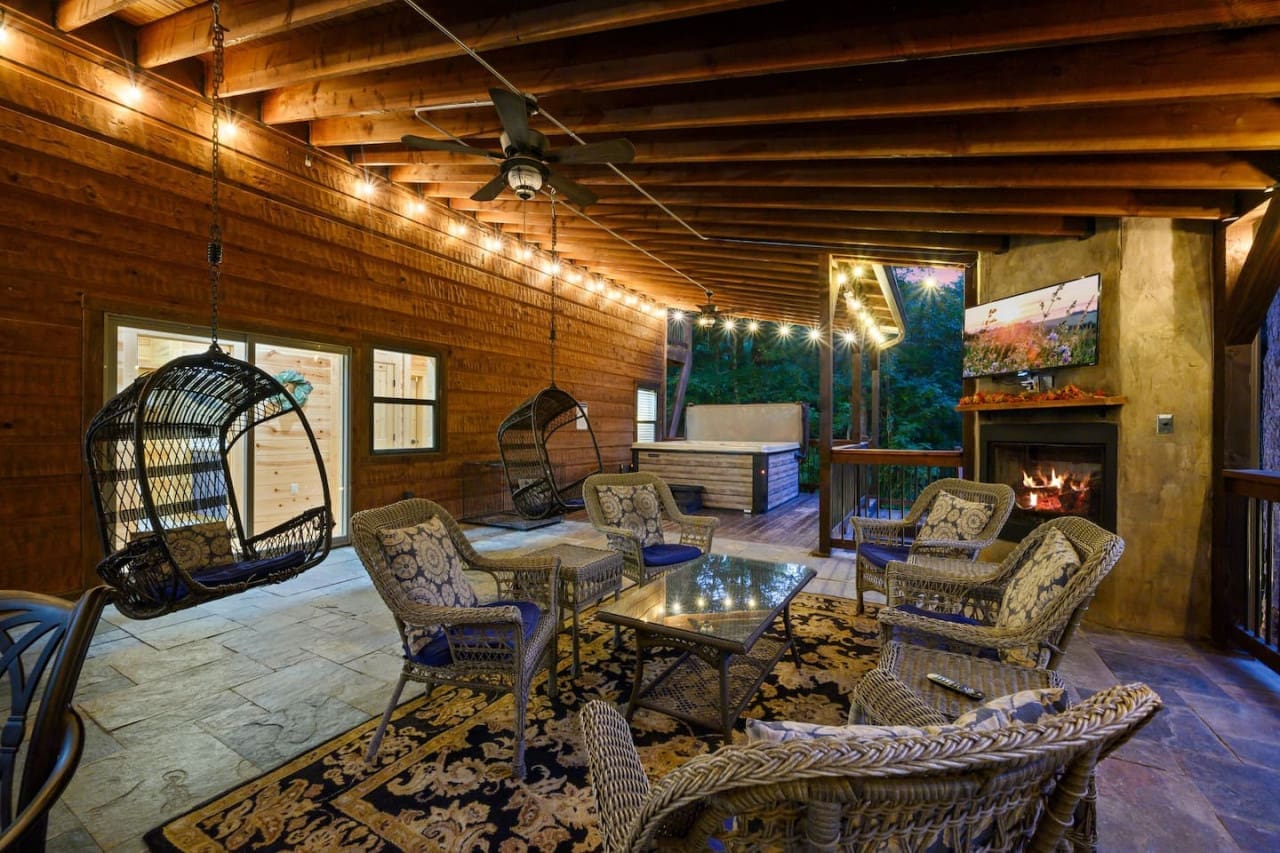 Where relaxation meets warmth—your perfect fireside retreat.