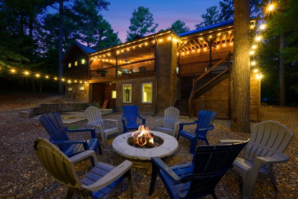 Gather around the firepit and let the warmth and stories flow.