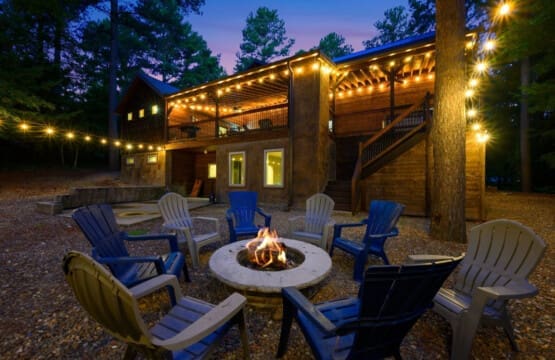 Gather around the firepit and let the warmth and stories flow.
