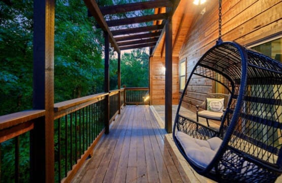 Swing into relaxation with every gentle sway of the chair.