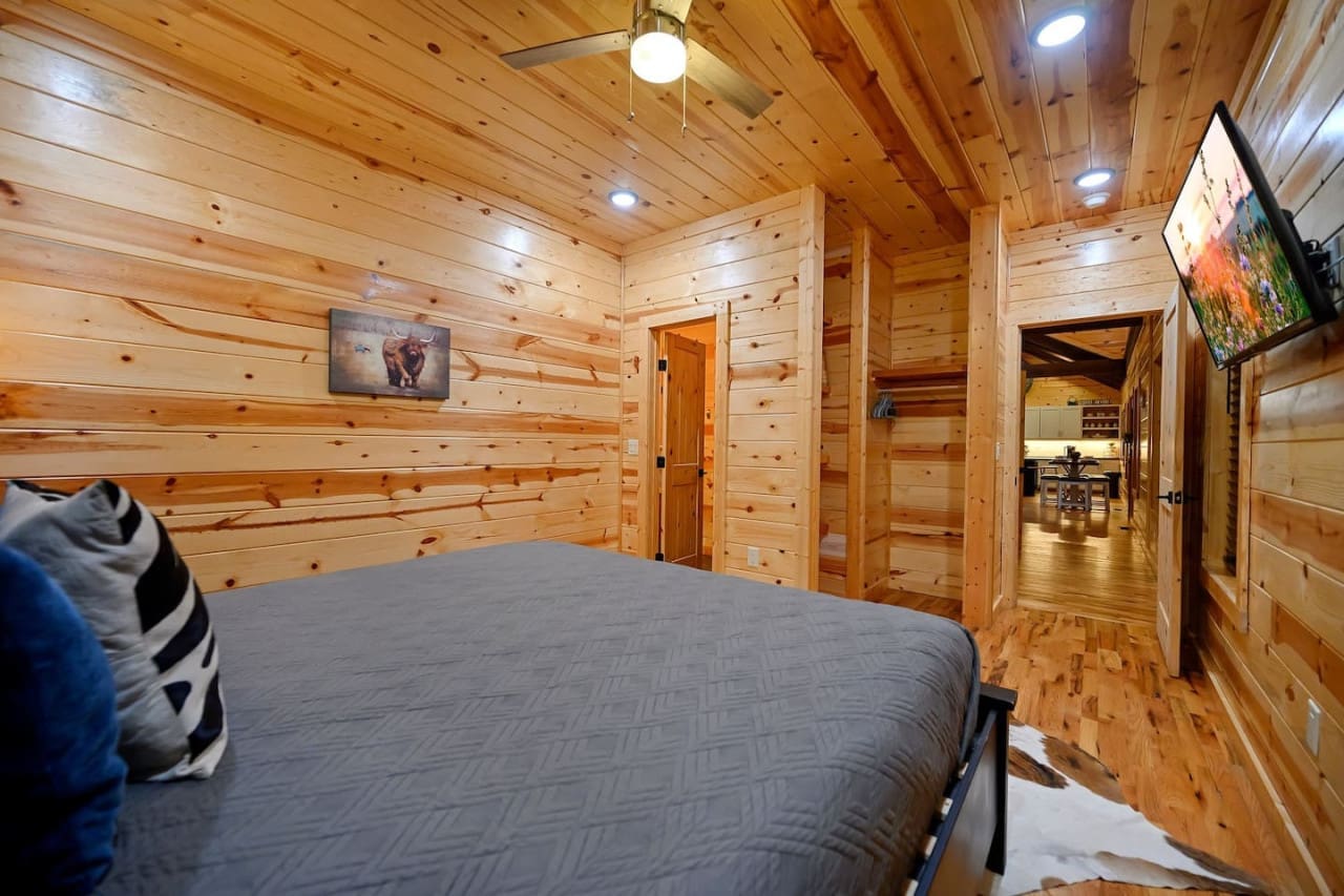 Relax and enjoy your favorite shows from the comfort of your bed.