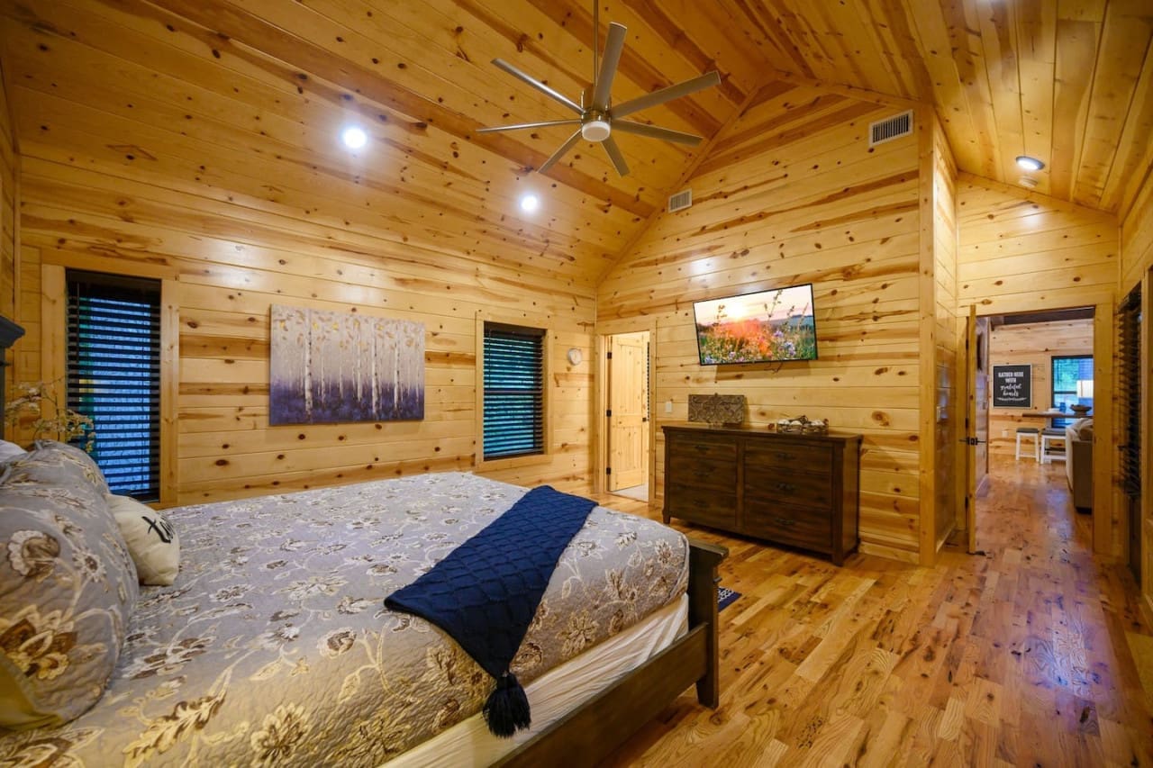 Create a haven of tranquility with a bedroom that invites you to unwind.