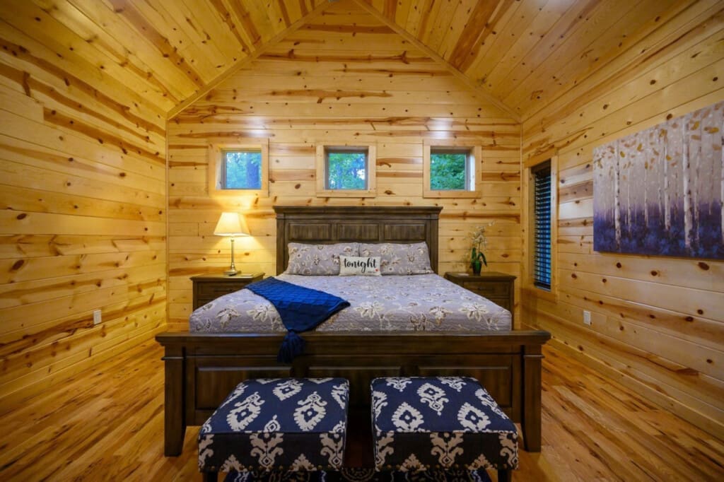 Unwind in style with a bedroom that blends comfort and charm.