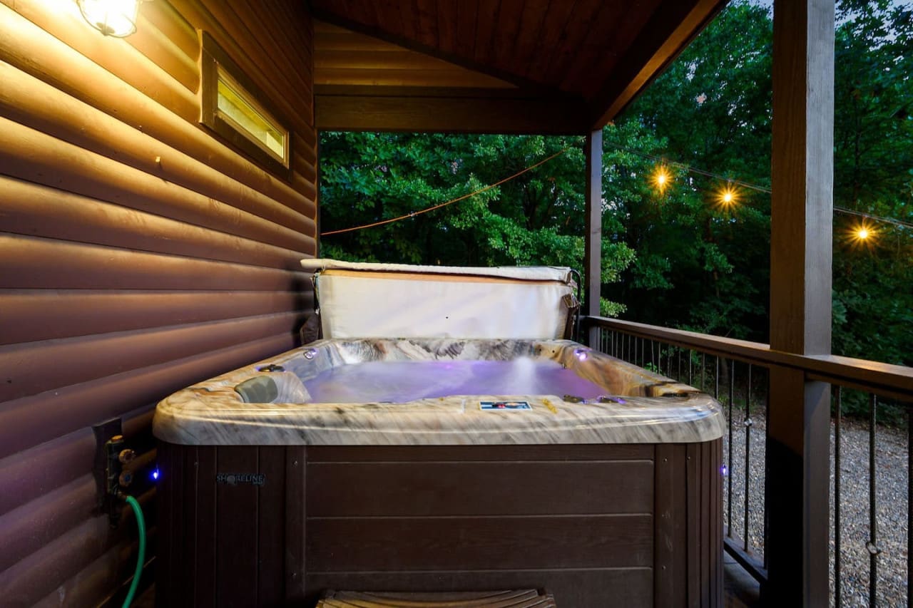 Indulge in the ultimate relaxation experience—our hot tub offers soothing warmth and serene views for a perfect unwind.