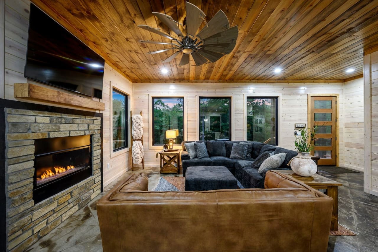 Where friends and family come together to enjoy the warmth of the fire.