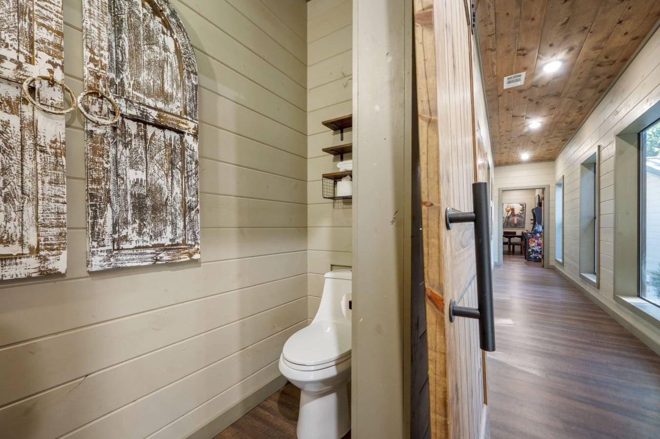 A bright and functional bathroom designed for your comfort and convenience.