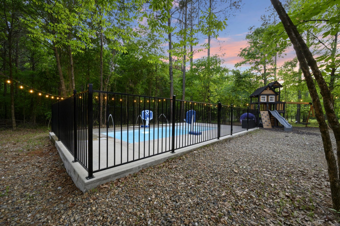 Morning or afternoon, the pool is always ready for a quick dip.