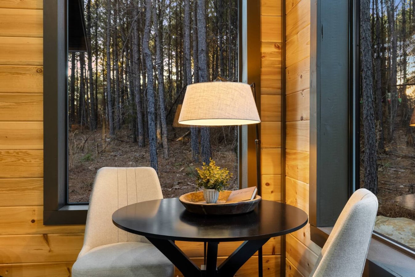 Creating cozy corners, illuminated by the glow of home.