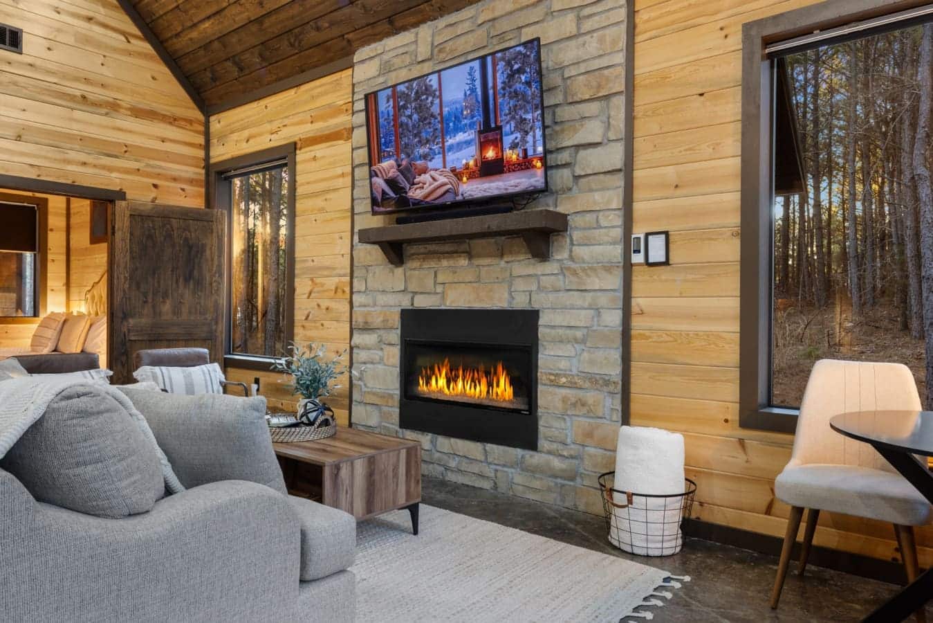 A warm, wooden embrace in every corner.