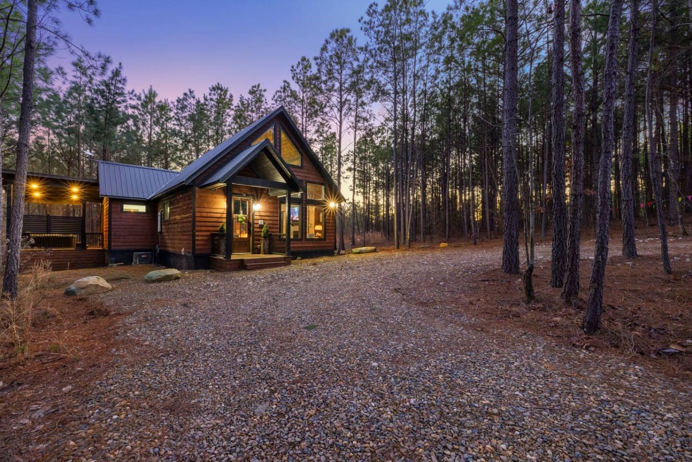 Tucked in wood, surrounded by nature’s beauty.