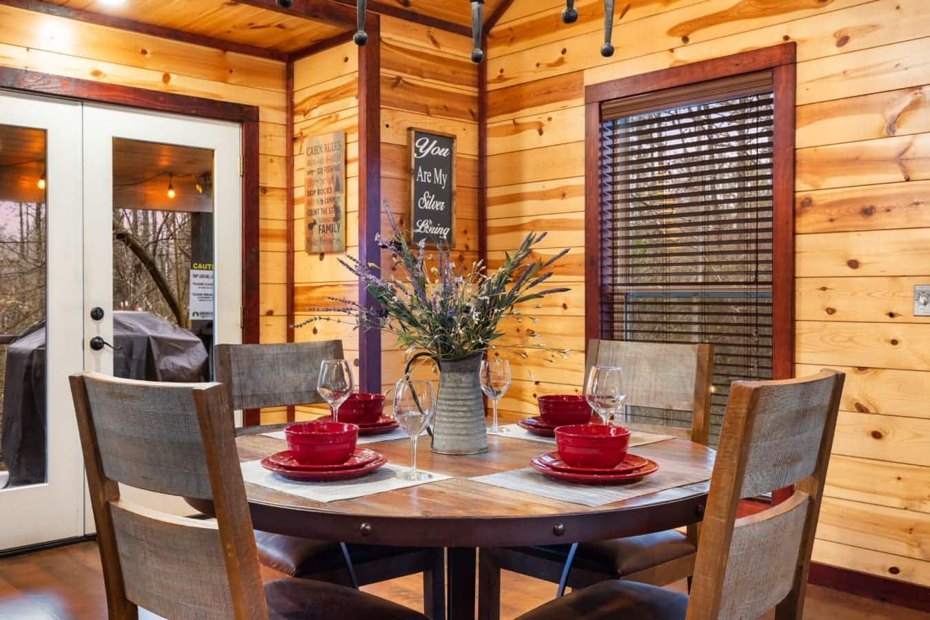 A cozy cabin retreat, perfect for finding your "Silver Linings