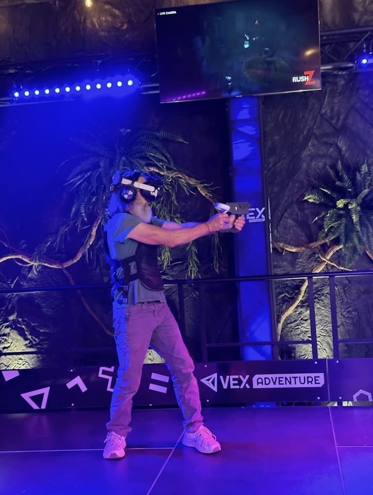 Person playing virtual reality in Broken Bow Oklahoma