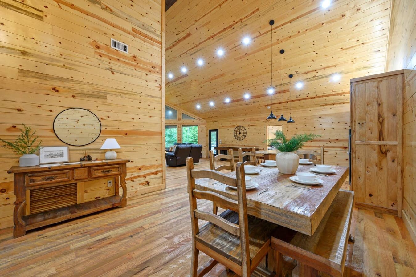 Eat, laugh, and linger longer in this cozy dining space.
