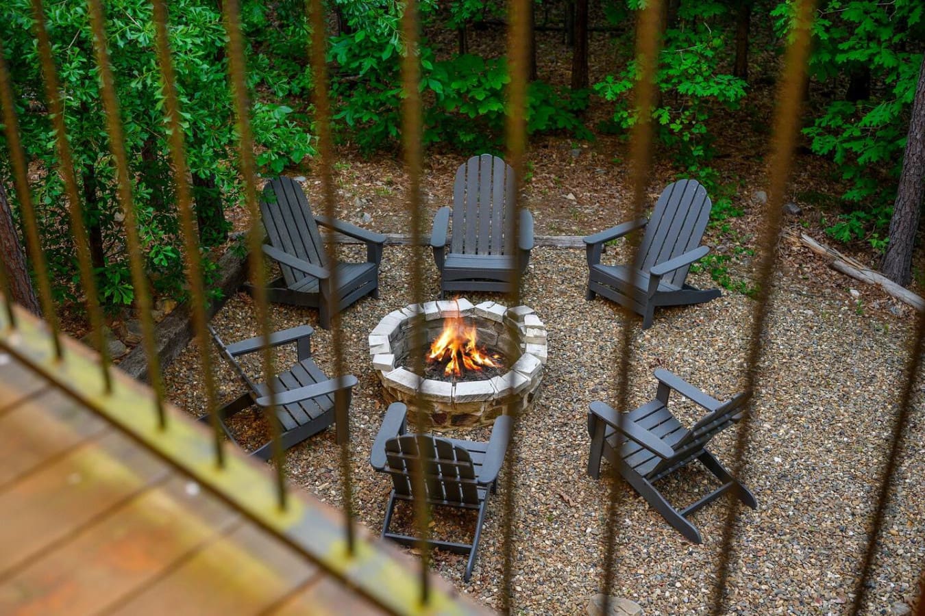Circle up and swap stories under the stars.